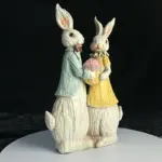 Easter Bunny and Egg Resin Statue