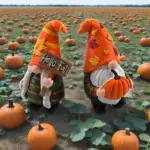 2-Piece Autumn Gnome Garden Decor Set
