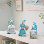 Summer Beach Gnome Resin Statue