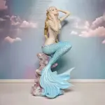 Elegant Mermaid Resin Statue