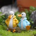 2-Piece Dressed Duck Resin Ornament Set