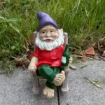Whimsical Rocking Gnome Figurine
