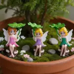 3-Piece Lotus Leaf Fairy Figurine Set